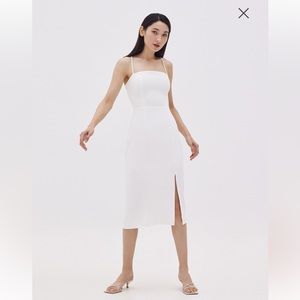 White Cross Back Dress from Love, Bonito